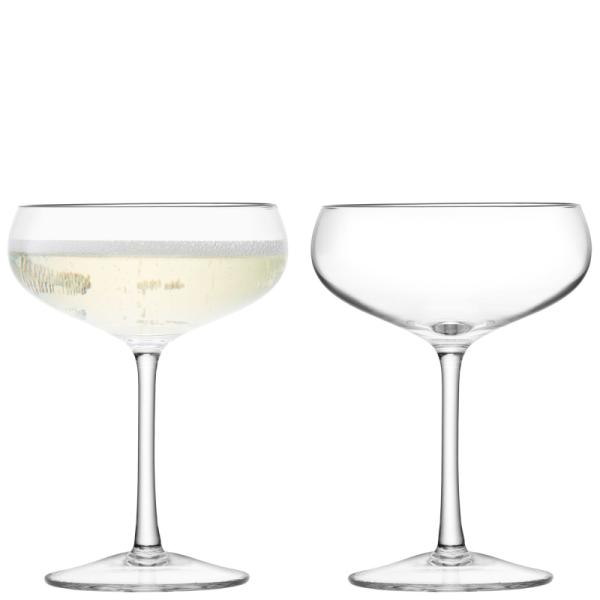 L.S.A. | G1154-08-991B | Wine Champagne Saucer 7oz Clear x 2