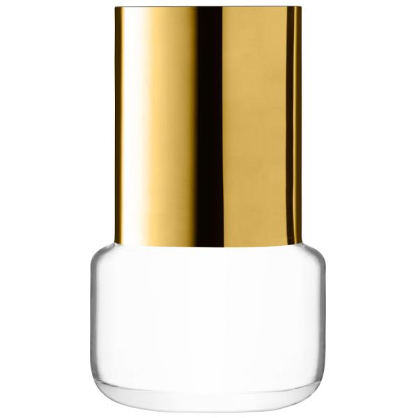 L.S.A. | G1746-17-358 | Aurum Vase H17cm Clear/Gold