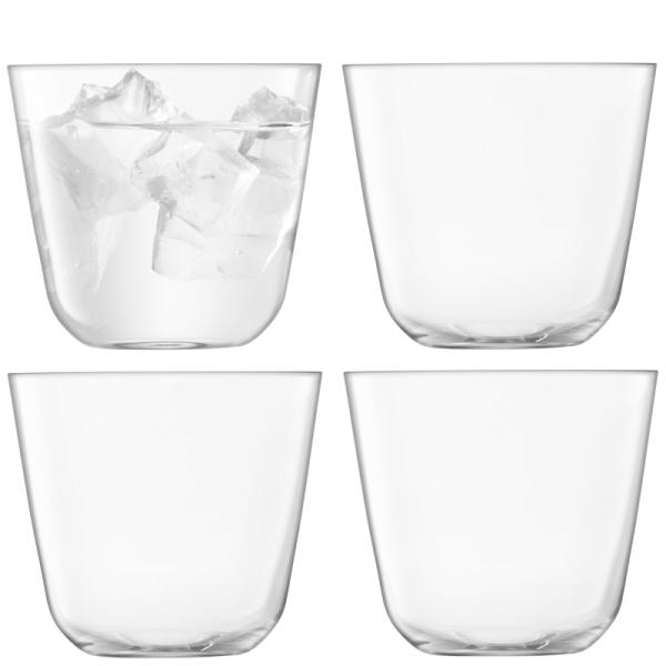 L.S.A. | G1747-09-301 | Arc Tumbler 260ml Clear Set of 4 Pieces
