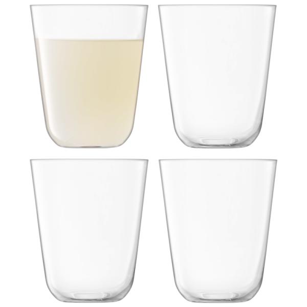 L.S.A. | G1747-14-301 | Arc Tumbler 380ml Clear Set of 4 Pieces