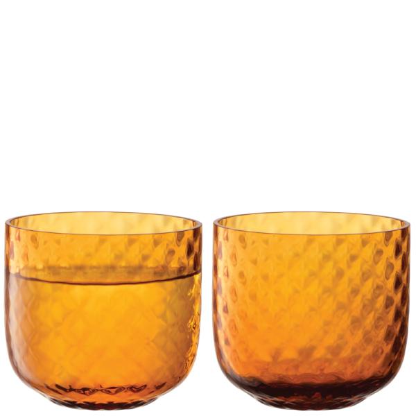 L.S.A. | G1749-11-131 | Dapple Tumbler 300ml Sun Amber Set of 2 Pieces