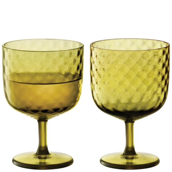 L.S.A. | G1750-12-387 | Dapple Wine Glass 325ml Woodland Green Set of 2 Pieces