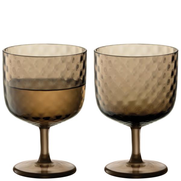 L.S.A. | G1750-12-132 | Dapple Wine Glass 325ml Earth Brown Set of 2 Pieces