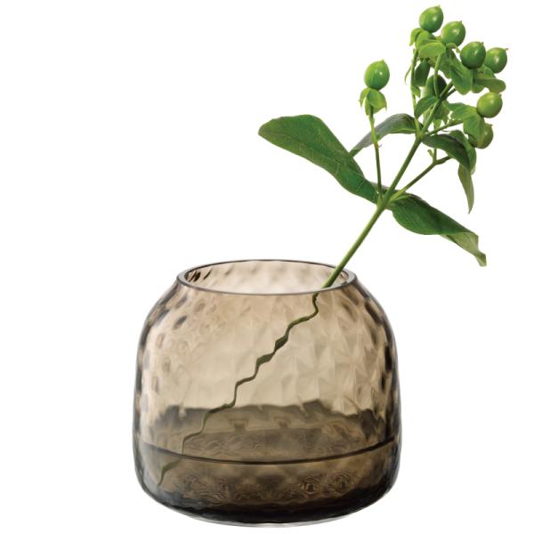 L.S.A. | G1753-07-132 | Dapple Tealight Holder/Vase H7cm Earth Brown