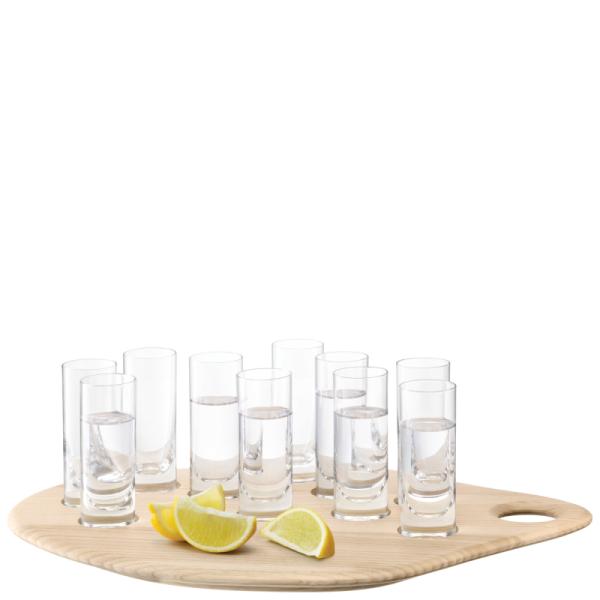 L.S.A. | G1759-10-301 | Palette Shot Set & Ash Board W28cm/L40cm Clear