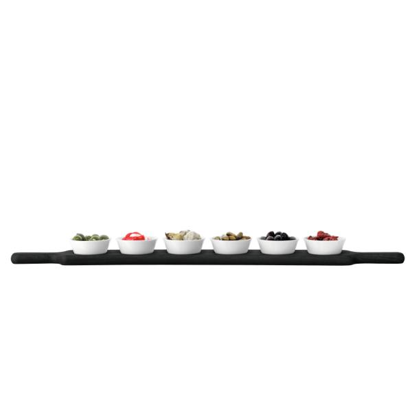 L.S.A. | P219-01-517 | Paddle Black Bowl Set of 6 Pieces