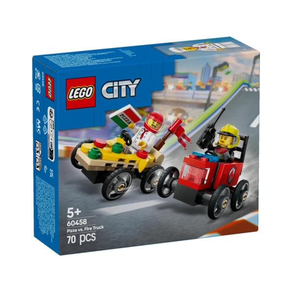 60458 | Pizza vs. Fire Truck Race Car Pack