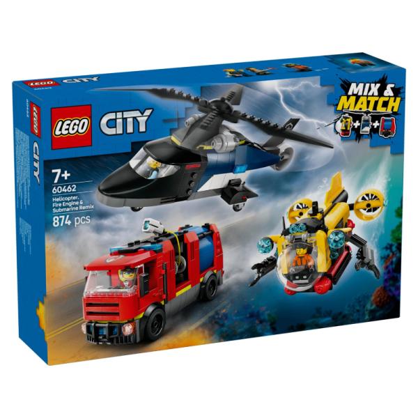 60462 | Helicopter, Fire Truck & Submarine Remix
