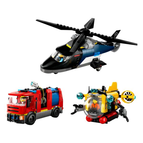 60462 | Helicopter, Fire Truck & Submarine Remix