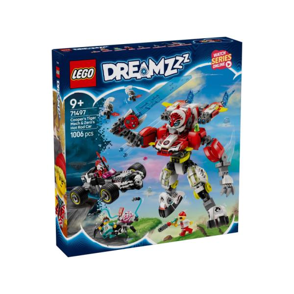 71497 | Cooper's Tiger Mech & Zero's Hot Rod Car