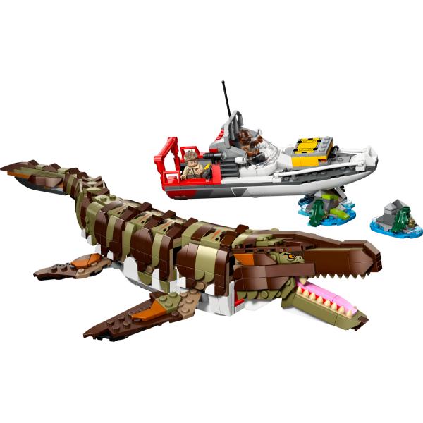 76974 | Brick-Built Mosasaurus Boat Mission