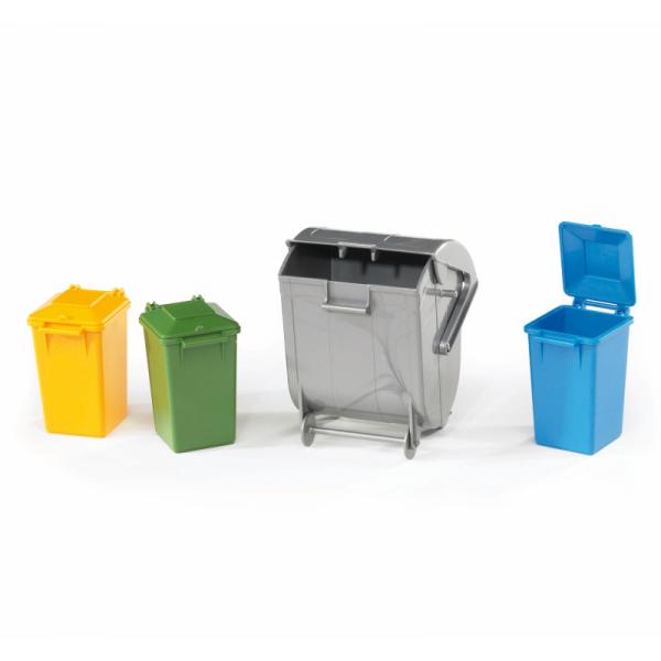 02607 | Garbage Can Set (3 Small, 1 Large)