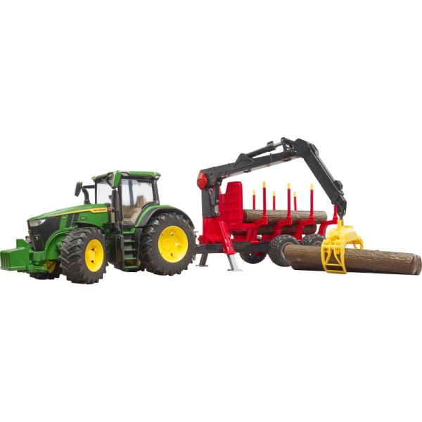 03154 | John Deere 7R 350 With Forwarding Trailer And 4 Logs