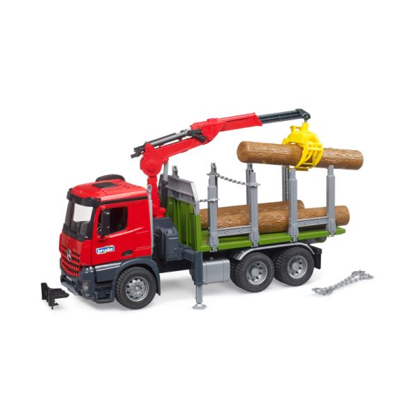 03669 | MB Arocs Timber Truck With Loading Crane, Grab And 3 Trunks