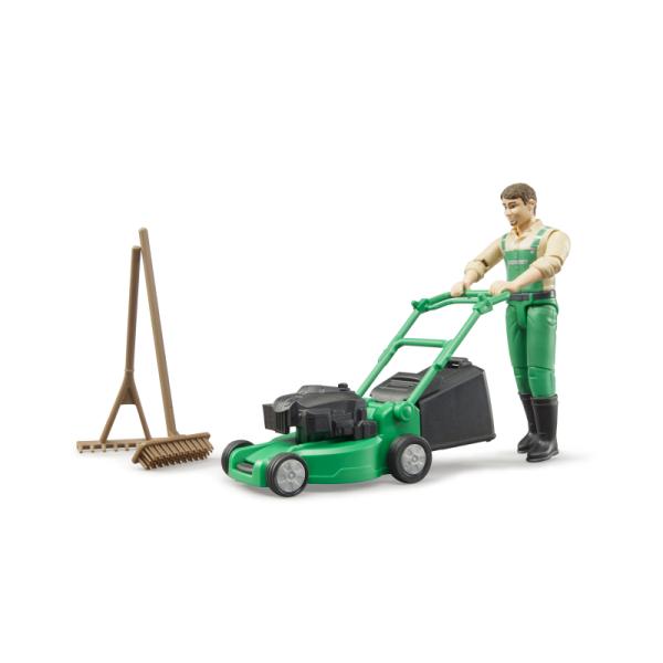 62103 | Bworld Gardener With Lawnmower And Equipment