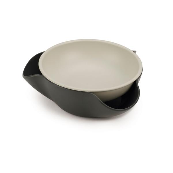 Joseph Joseph | 20156 | Double Dish Snack Bowl With Deposit Tray
