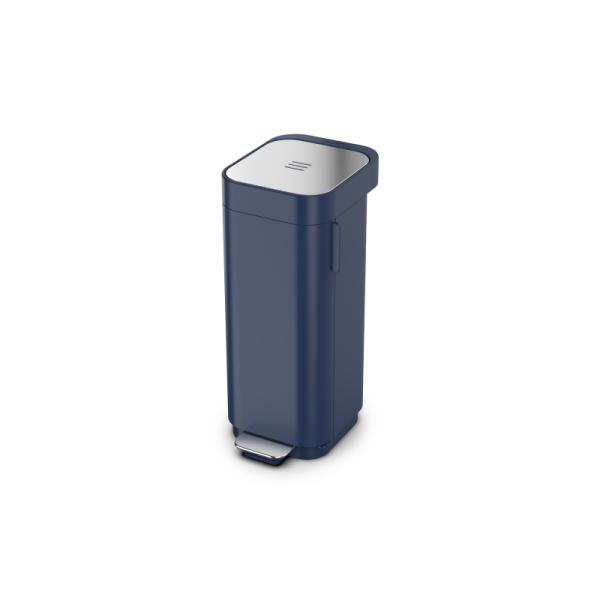 Joseph Joseph | 30122 | Porta 40l Easy-Empty Pedal Bin Midnight Blue