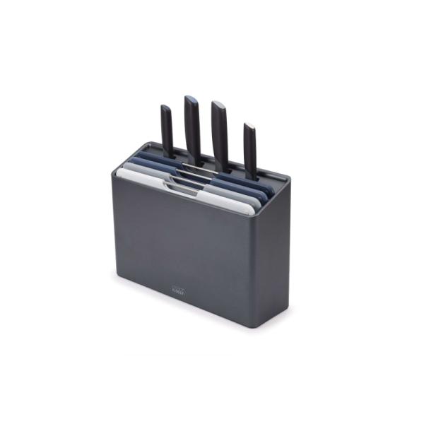 Joseph Joseph | 60216 | Folio Plus 4 Cutting Boards In Holder And 4 Knives Graphite