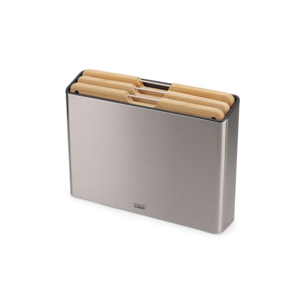 Joseph Joseph | 60229 | Folio 3 Bamboo Cutting Boards In Steel Holder