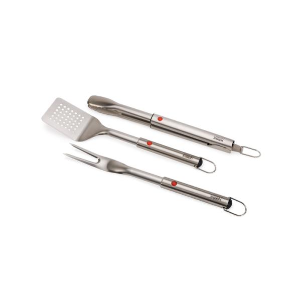 Joseph Joseph | 2000004 | Grillout 3-Piece BBQ Set W.Retrctble Hds