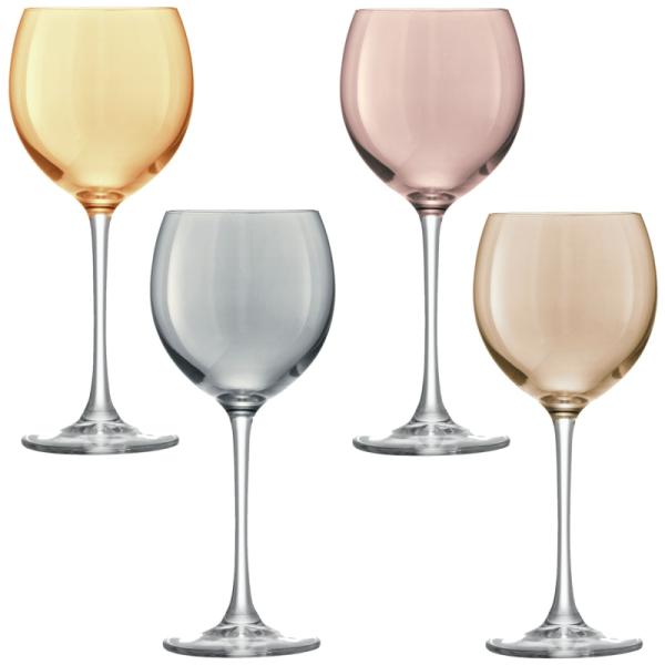LSA | G932-14-960 | Polka Wine Glass 400ml Set Of 4 Pieces