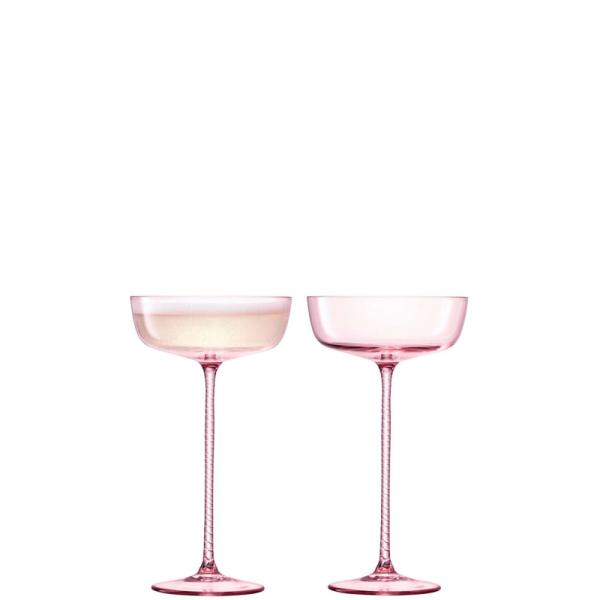 LSA | G1554-07-163 | Champagne Theatre Champagne Saucer 190ml Set Of 2 Pieces
