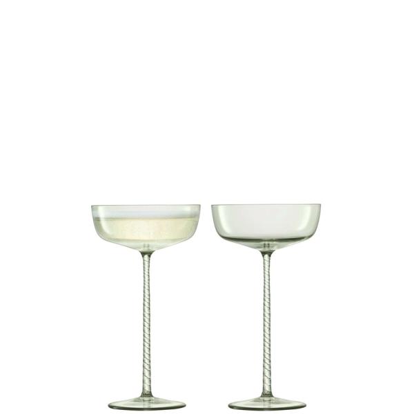 LSA | G1554-07-164 | Champagne Theatre Champagne Saucer 190ml Set Of 2 Pieces