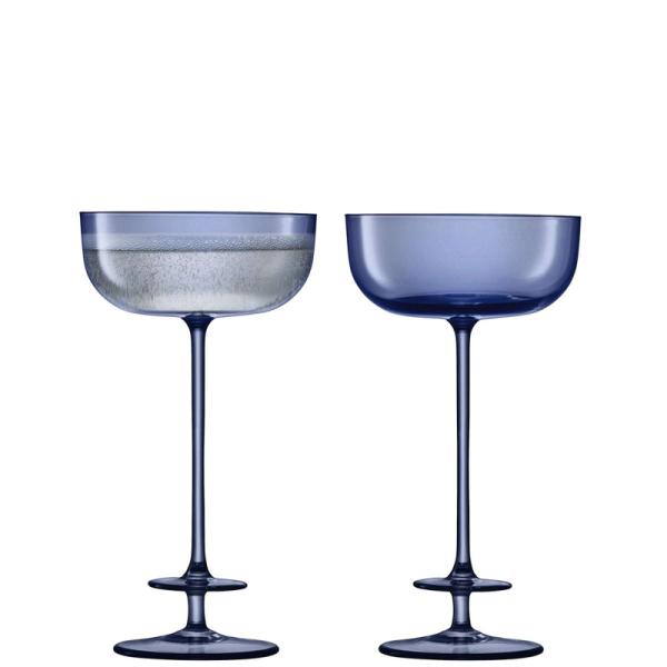 LSA | G1557-07-165 | Champagne Theatre Champagne Saucer 210ml Set Of 2 Pieces