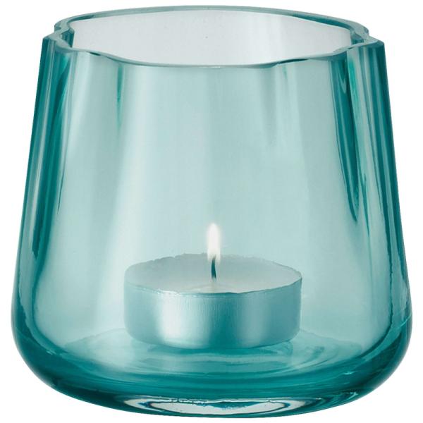 LSA | G1706-08-895 | Lagoon Tealight Holder/Vase H8cm Sea Green