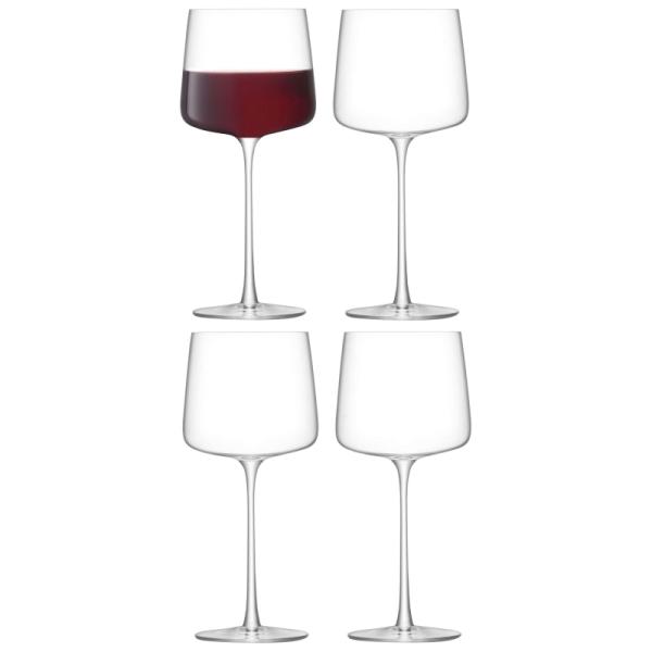 LSA | G1720-14-301 | Metropolitan Wine Glass 400ml Clear x 4