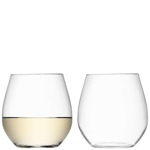 LSA | G887-13-991B | Wine Stemless White Wine Glass 13oz Clear x 2