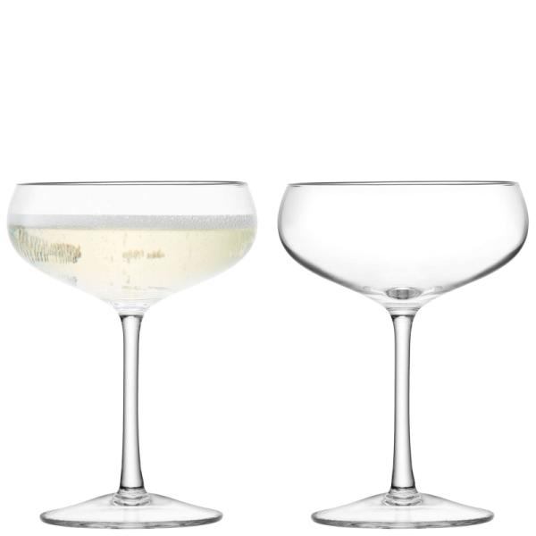 LSA | G1154-08-991B | Wine Champagne Saucer 7oz Clear x 2