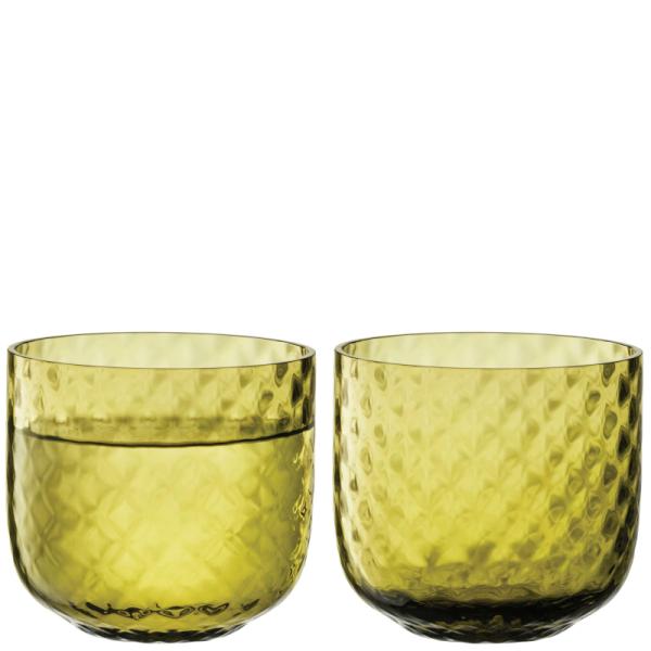 LSA | G1749-11-387 | Dapple Tumbler 300M Woodland Green Set Of 2 Pieces