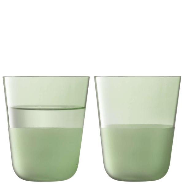 LSA | G1747-14-127 | Arc Contrast Tumbler 380ml Moss x 2
