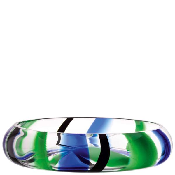 LSA | G1789-36-124 | Folk Two-Sided Bowl Ø 36cm Black/Blue/Green