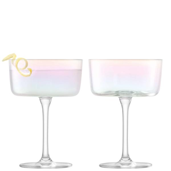 LSA | G1768-08-916 | Iridescence Champagne/Cocktail Glass 230ml Set Of 2 Pieces Mother Of Pearl