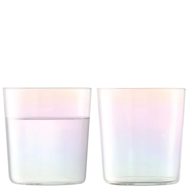 LSA | G060-13-916 | Iridescence Drinking Glass 390ml Set Of 2 Pieces Mother Of Pearl