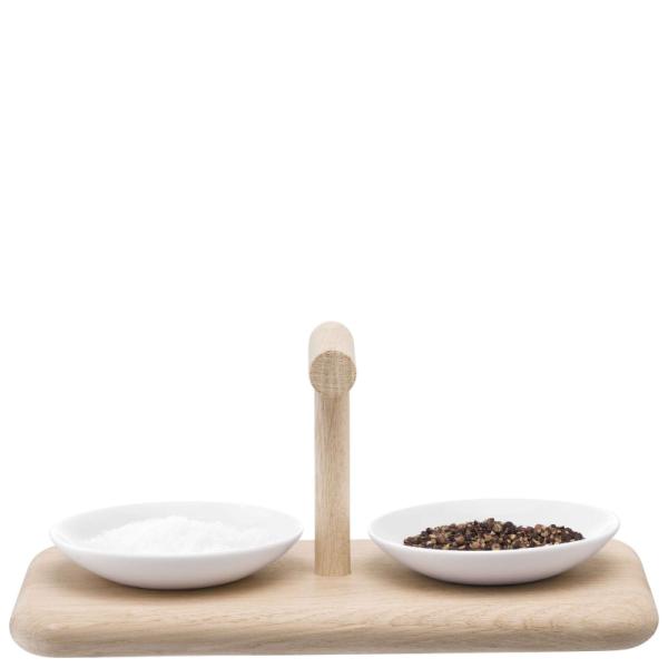 LSA | P283-00-997 | Dine Condiment Set & Oak Base L27cm W13.5cm