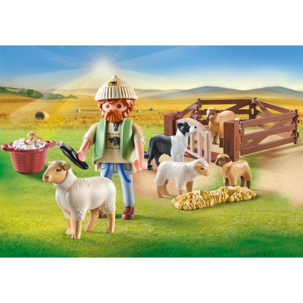 71444 | Young Shepherd with flock of sheep