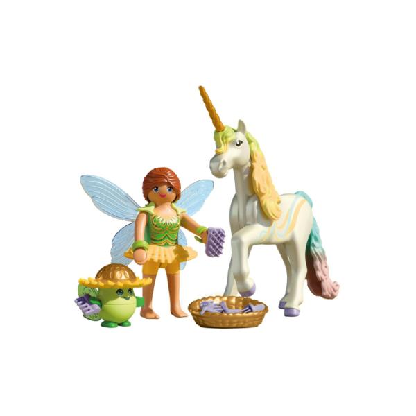 71840 | Collectible Unicorn: Rainbow Flower with Fairy