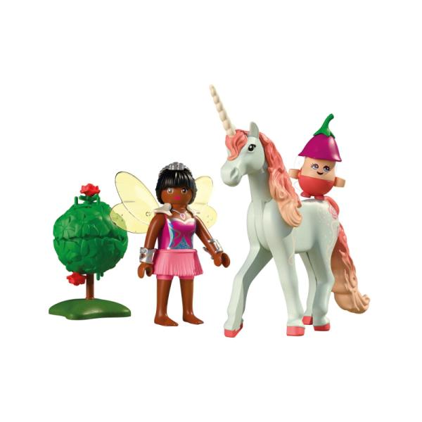 71841 | Collectible Unicorn: Sky Rose with Fairy