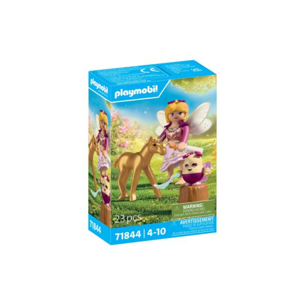 71844 | Golden Unicorn Foal with Fairy